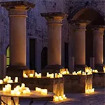 Concerto a lume di candela presso il chiostro dei domenicani a Lecce