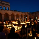 il quartetto di archi Time2Quartet si esibisce in concerto al chiostro dei domenicani