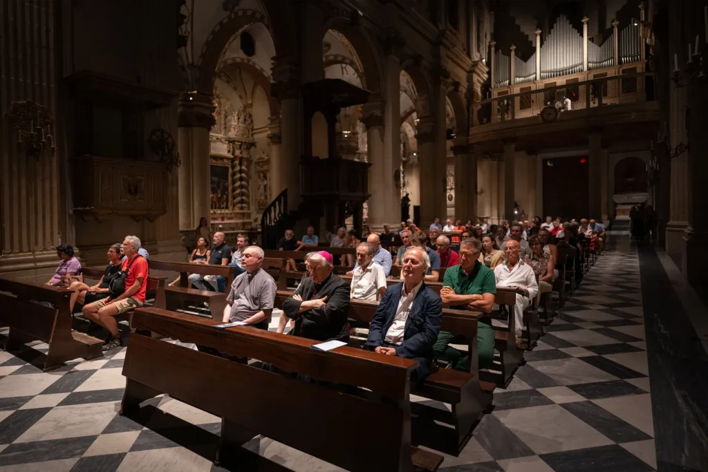 La chiesa Cattedrale di Lecce durante il festival organistico del Salento. Concerto per organo con il maestro Davide Mariano e direzione artistica Maestro Francesco Scarcella