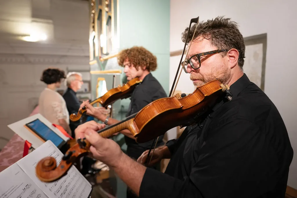 il maestro del violino Armando Ciardo con il maestro Luca Gorgoni