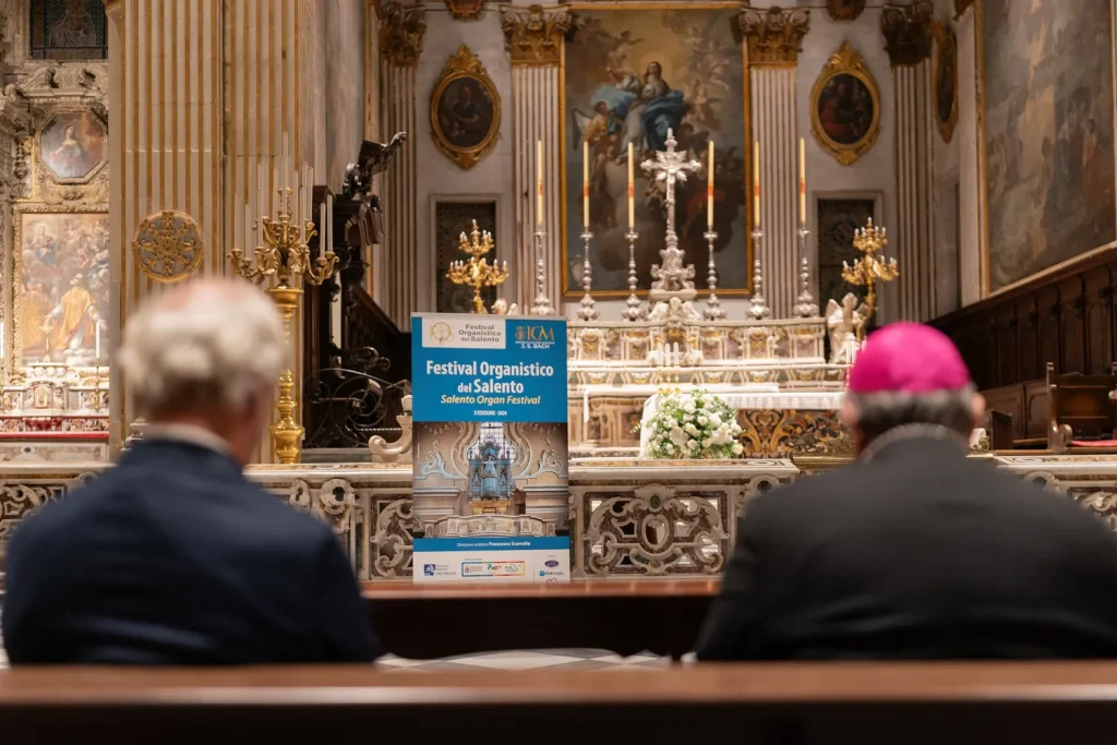 Festival organistico del Salento, serata inaugurale con l'arcivescovo di Lecce. Mons. Michele Seccia